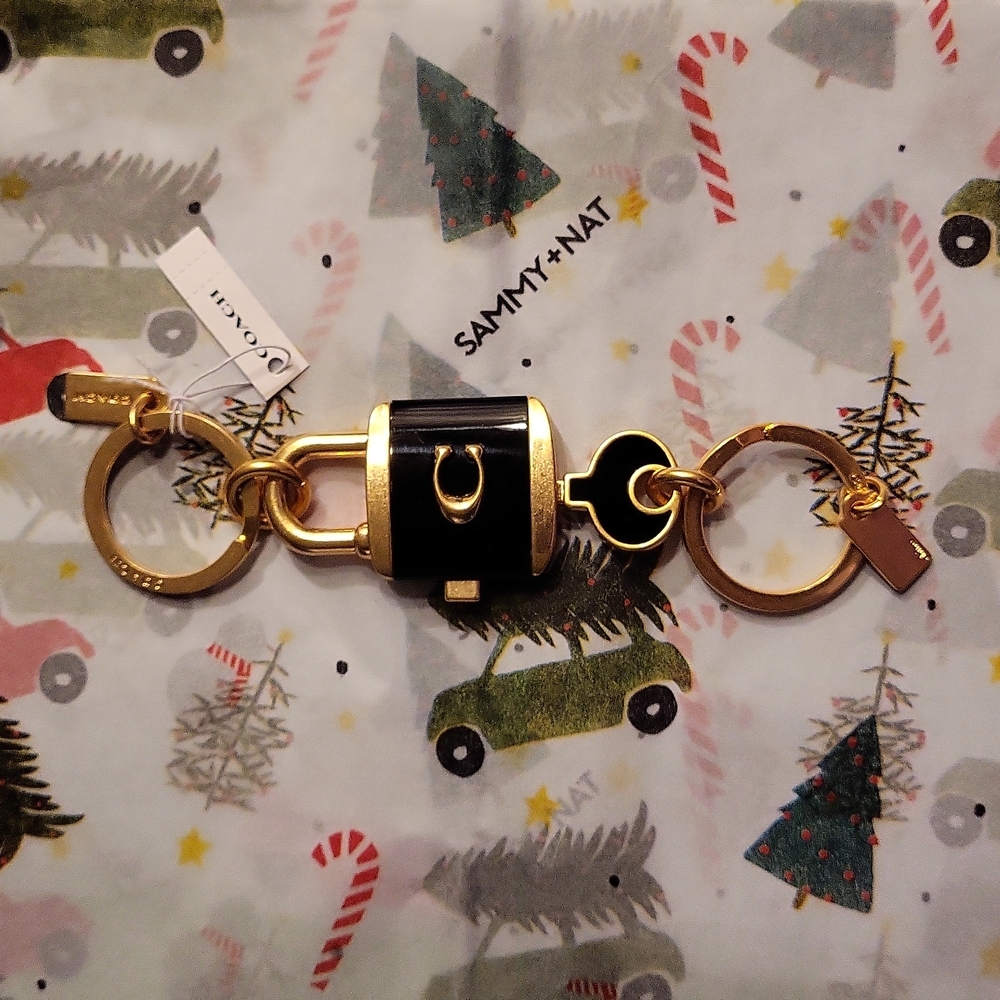 NWT Coach keychain